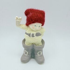 Department 56 Snowbabies "In Santa's Boots" Christmas Figurine